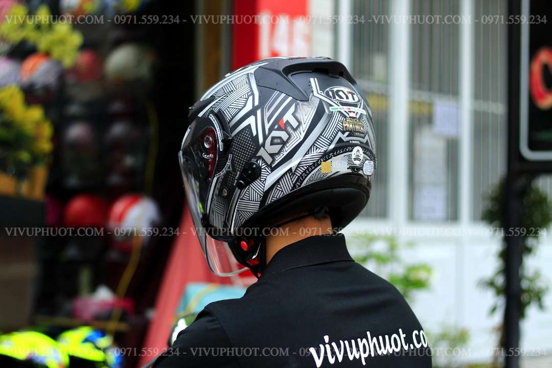 Mũ 3/4 KYT Venom Marvel Black Panther