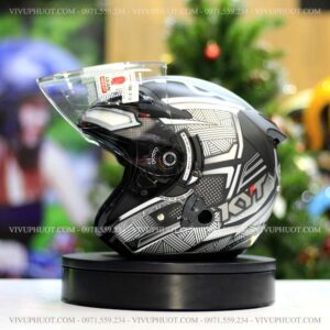 Mũ 3/4 KYT Venom Marvel Black Panther