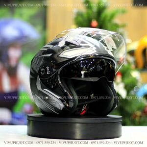 Mũ 3/4 KYT Venom Marvel Black Panther