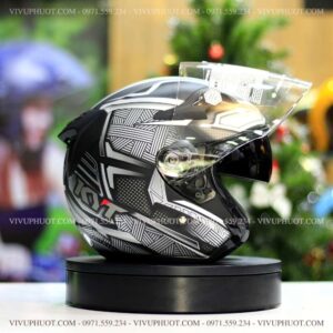 Mũ 3/4 KYT Venom Marvel Black Panther