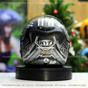 Mũ 3/4 KYT Venom Marvel Black Panther