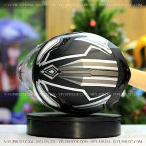 Mũ 3/4 KYT Venom Marvel Black Panther