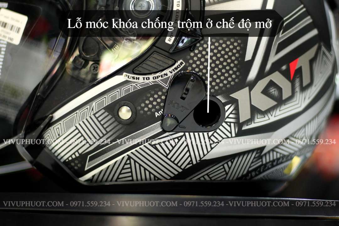 Mũ 3/4 KYT Venom Marvel Black Panther