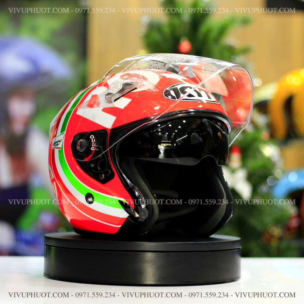 mu-bao-hiem-3-4-kyt-vevom-rosso-mugello-29 Mũ 3/4 KYT Venom Rosso Mugello