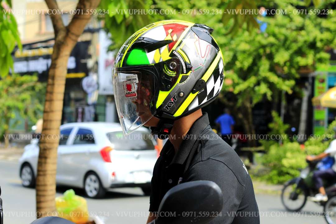 Mũ 3/4 KYT Venom San Marino