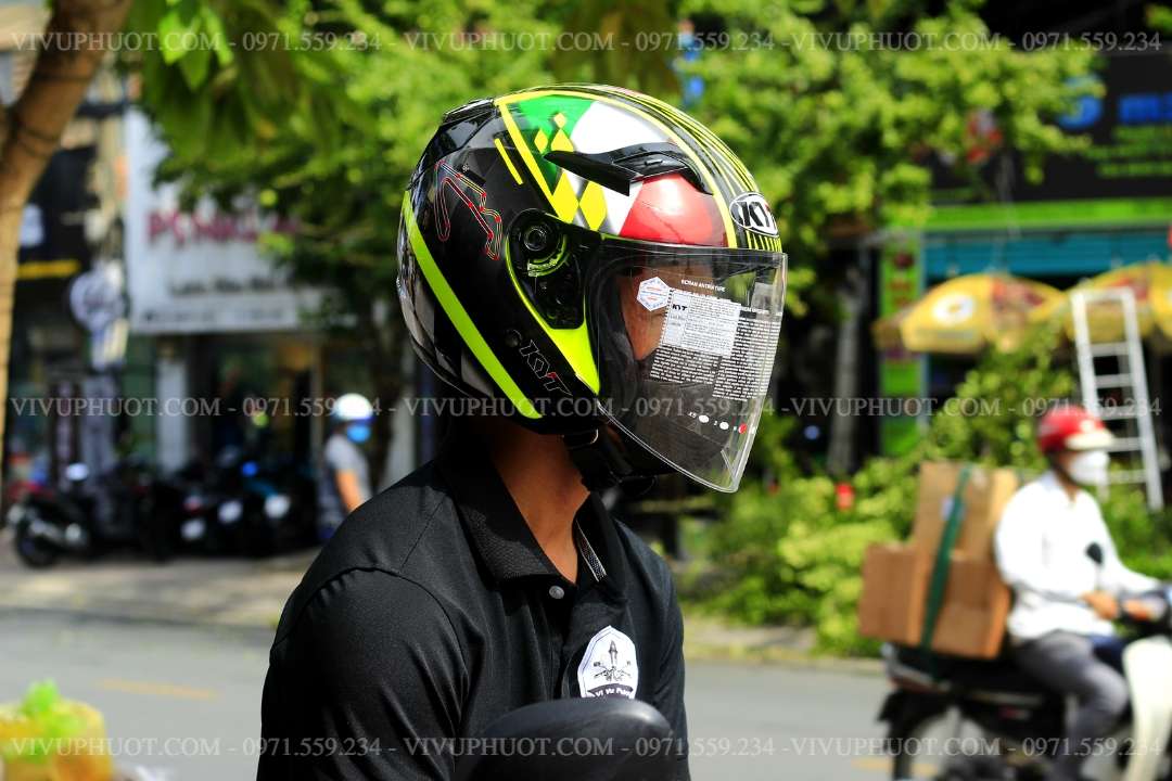 Mũ 3/4 KYT Venom San Marino