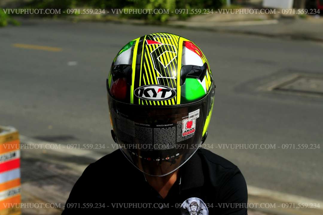 Mũ 3/4 KYT Venom San Marino