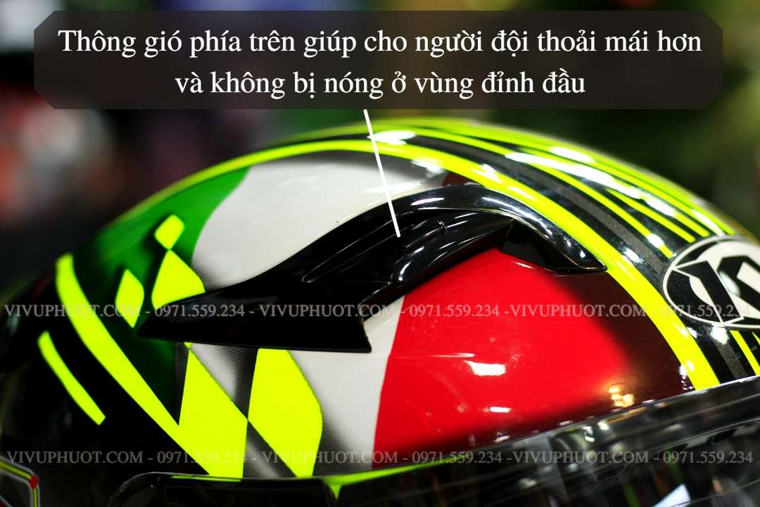 Mũ 3/4 KYT Venom San Marino