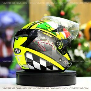 Mũ 3/4 KYT Venom San Marino