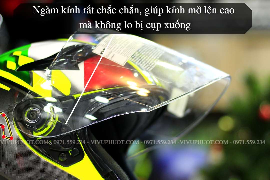 Mũ 3/4 KYT Venom San Marino