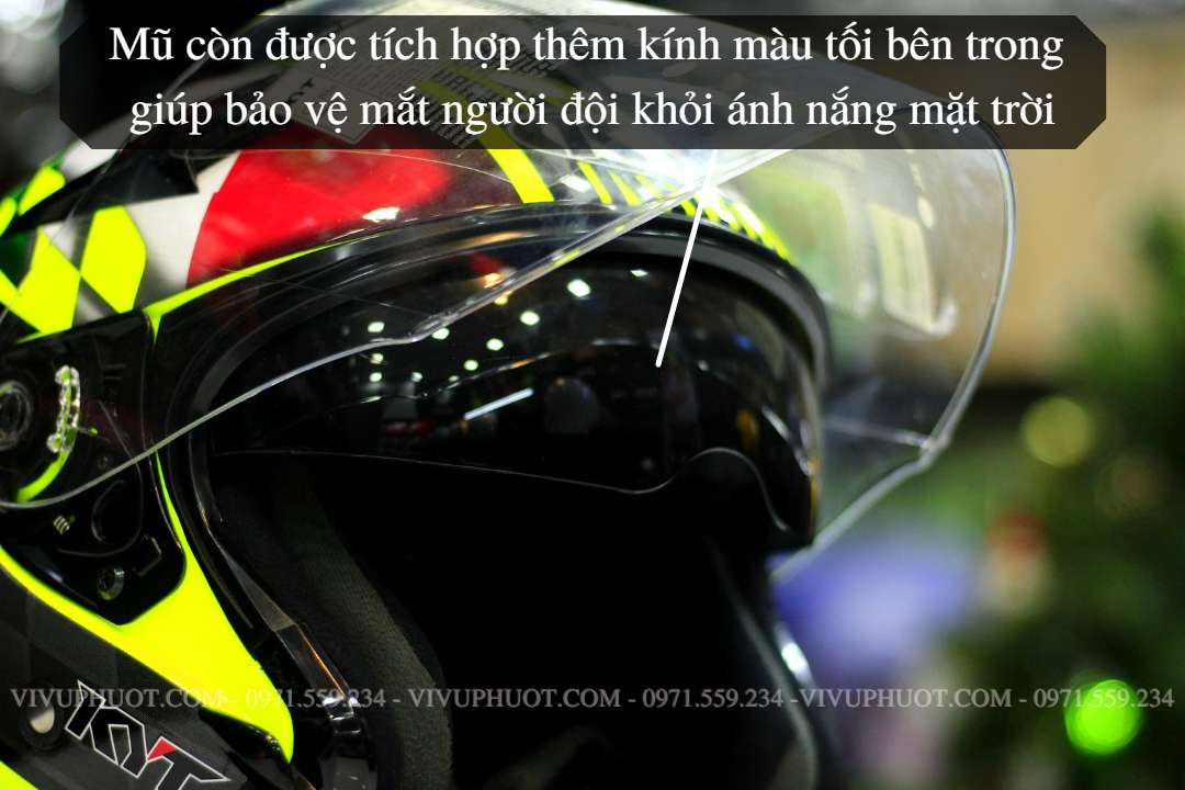 Mũ 3/4 KYT Venom San Marino