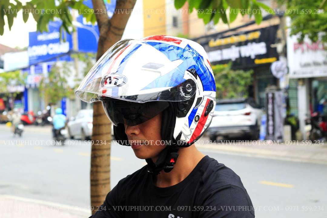 Mũ 3/4 KYT Venom Star