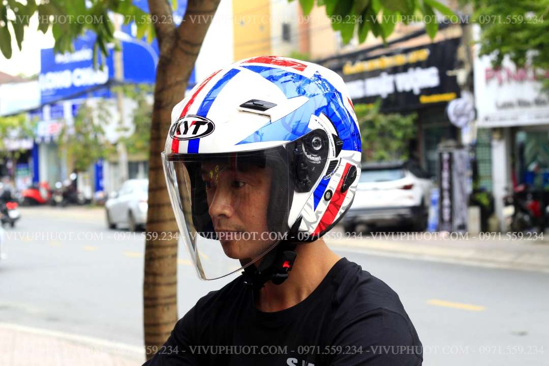 Mũ 3/4 KYT Venom Star