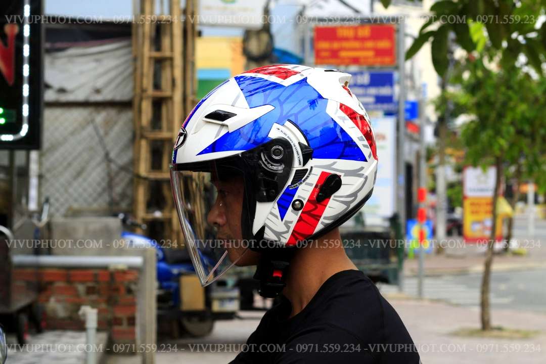 Mũ 3/4 KYT Venom Star