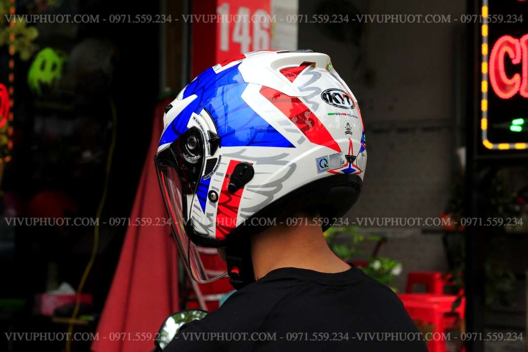 Mũ 3/4 KYT Venom Star