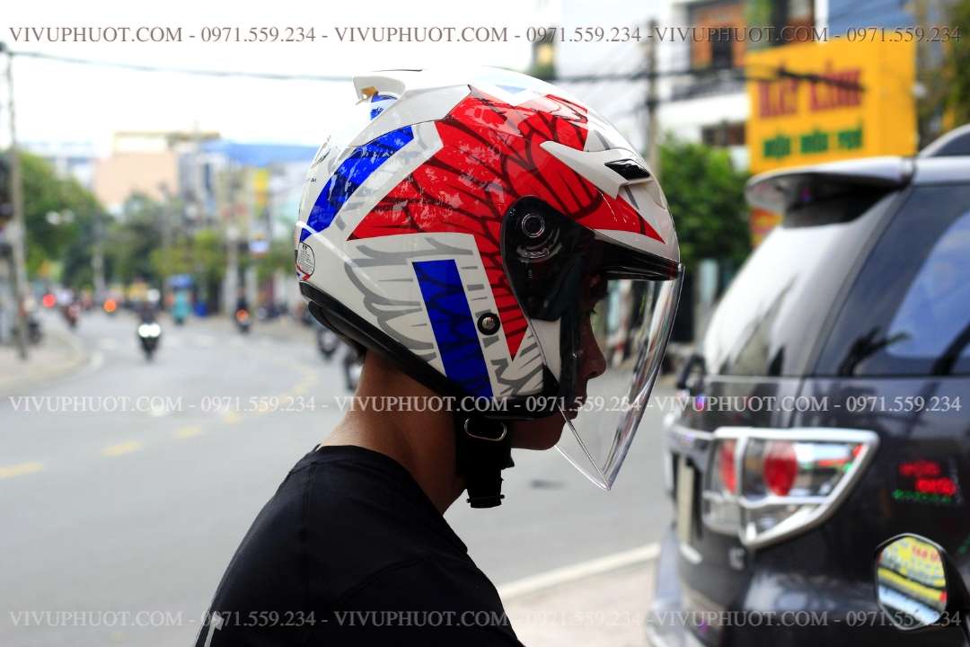 Mũ 3/4 KYT Venom Star