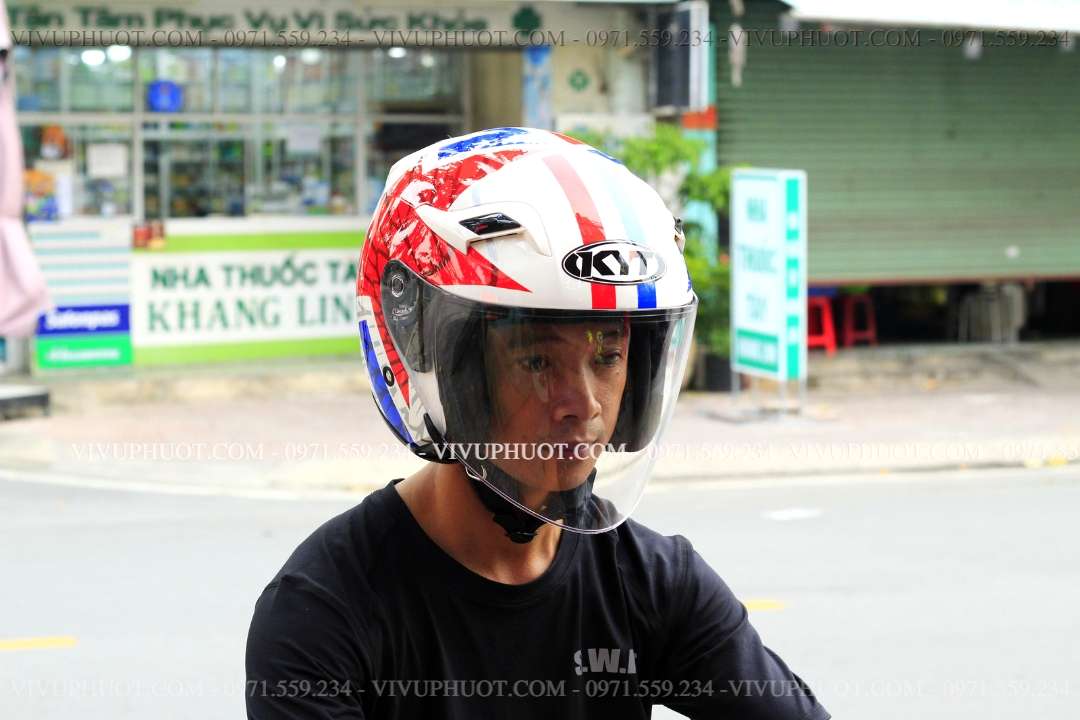 Mũ 3/4 KYT Venom Star