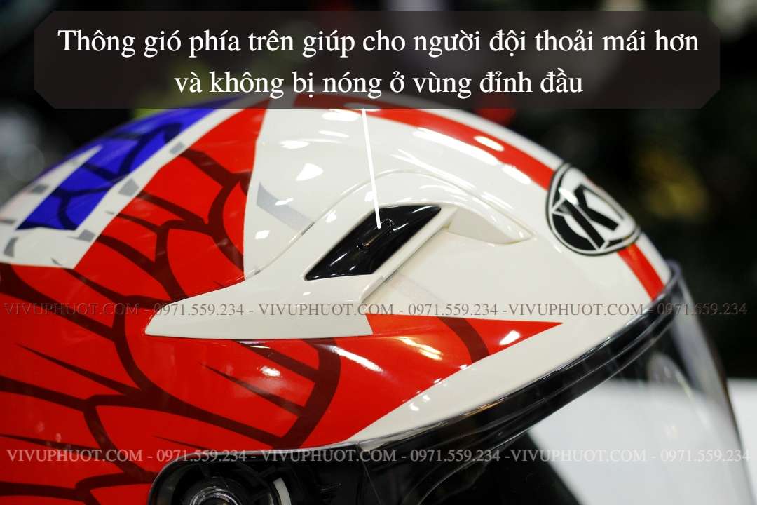 Mũ 3/4 KYT Venom Star