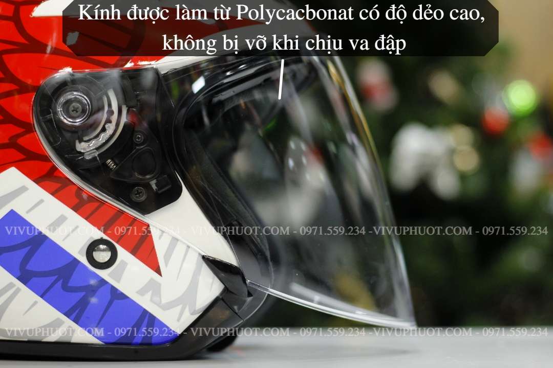 Mũ 3/4 KYT Venom Star