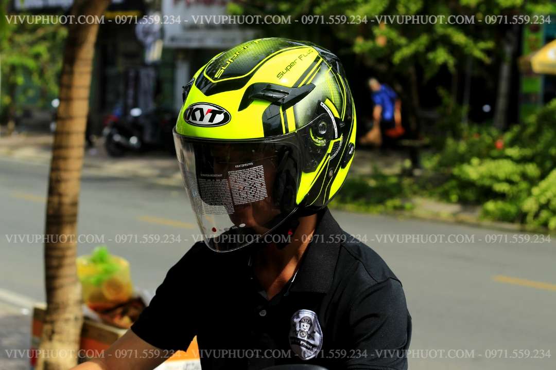 Mũ 3/4 KYT Venom Superfluo