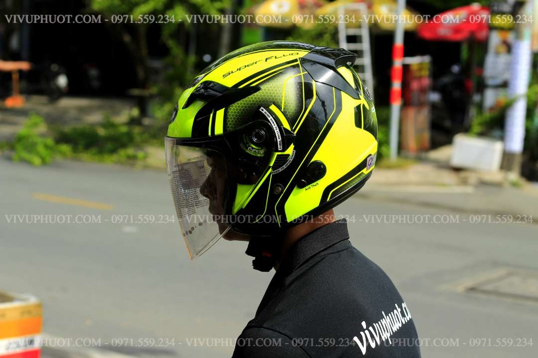 Mũ 3/4 KYT Venom Superfluo