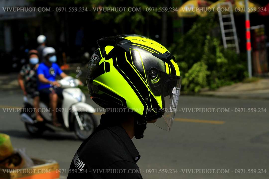 Mũ 3/4 KYT Venom Superfluo