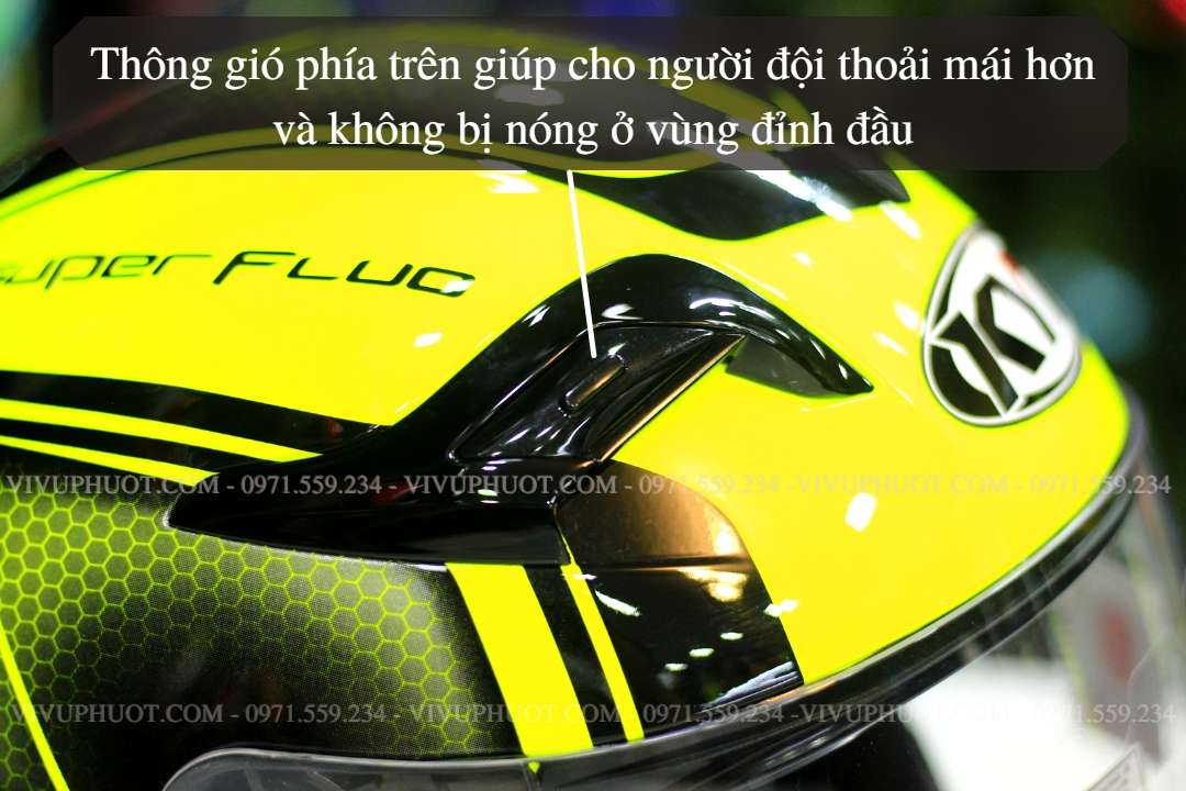 Mũ 3/4 KYT Venom Superfluo