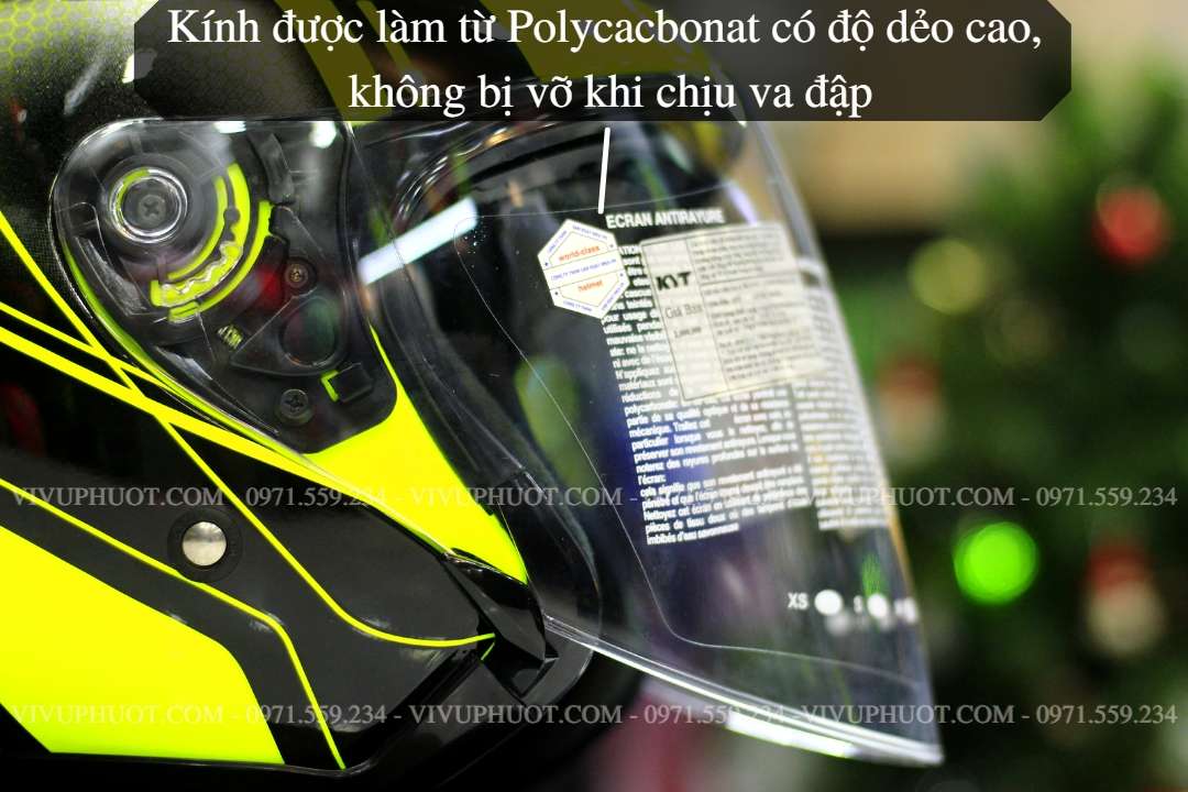 Mũ 3/4 KYT Venom Superfluo