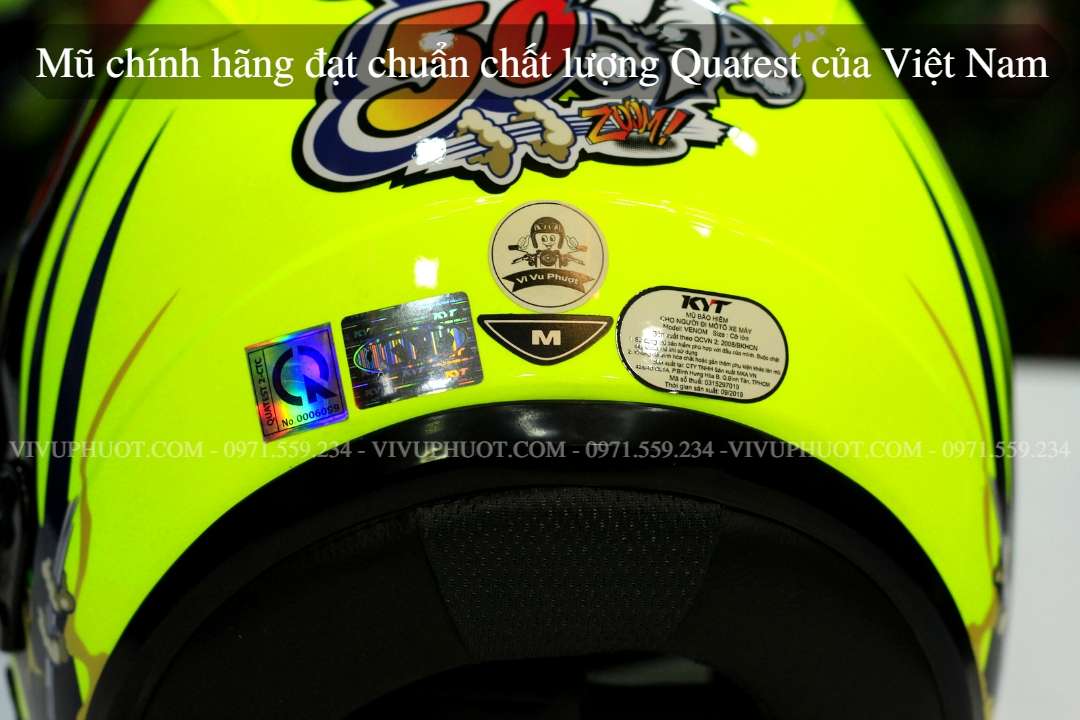 Mũ 3/4 KYT Venom Toppan