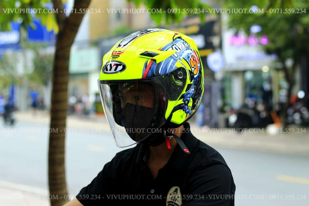 Mũ 3/4 KYT Venom Toppan