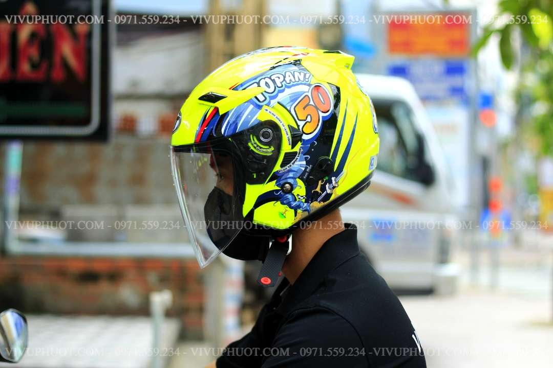 Mũ 3/4 KYT Venom Toppan