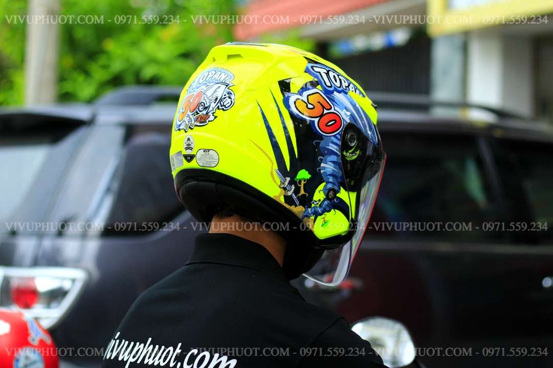 Mũ 3/4 KYT Venom Toppan