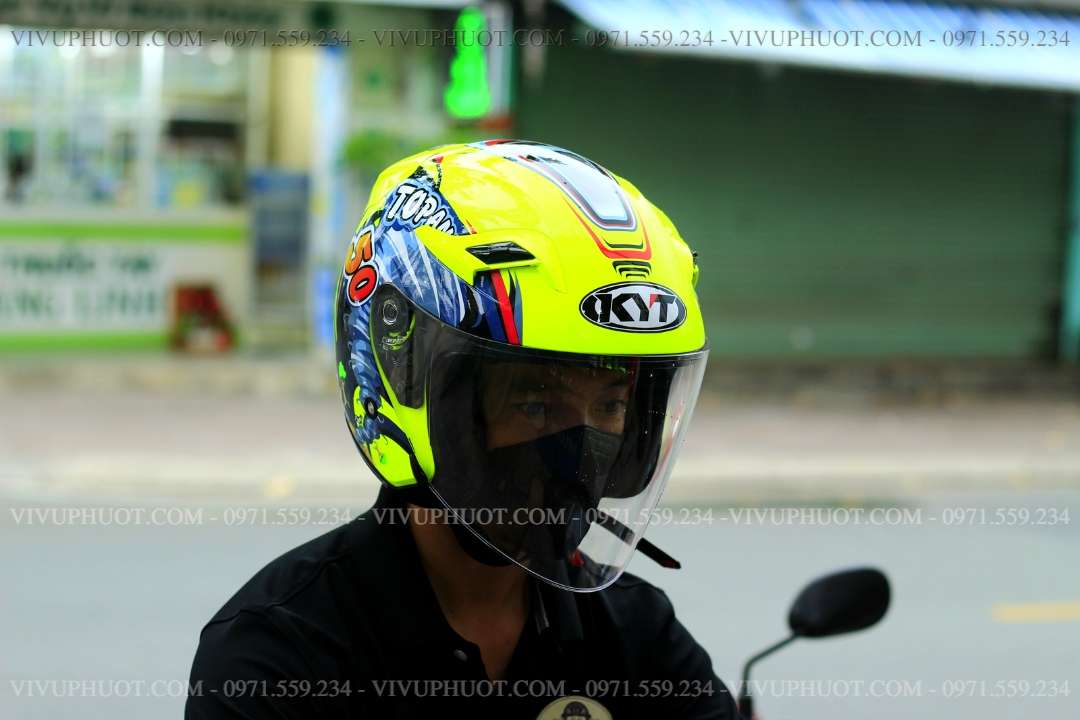 Mũ 3/4 KYT Venom Toppan