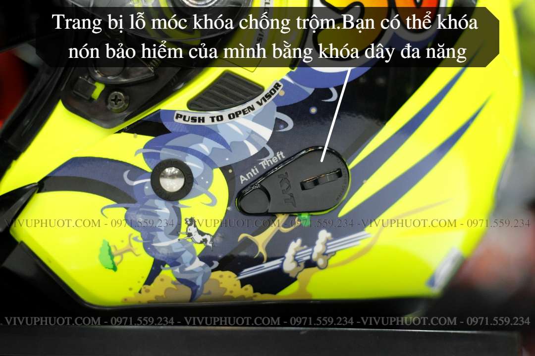 Mũ 3/4 KYT Venom Toppan