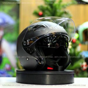 Mũ 3/4 KYT Venom Xám Đen