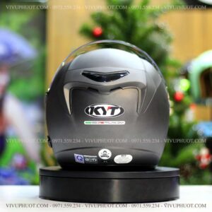 Mũ 3/4 KYT Venom Xám Đen