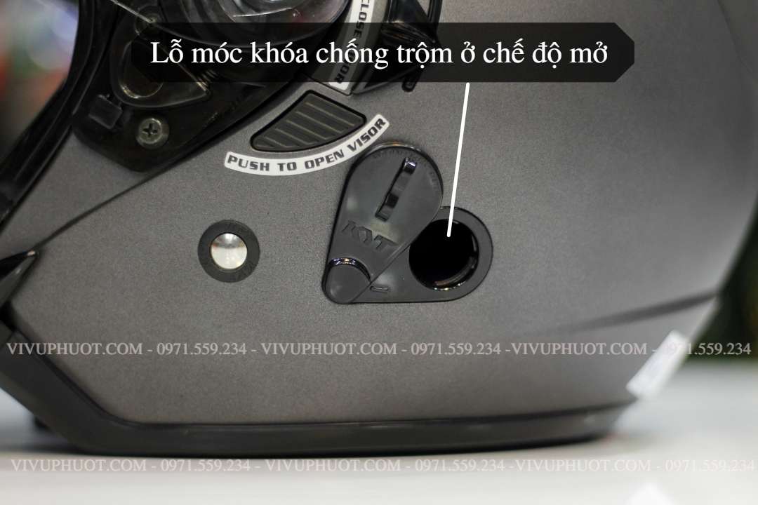 Mũ 3/4 KYT Venom Xám Đen