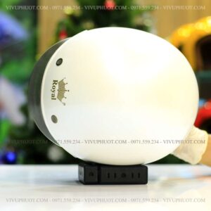 Mũ 3/4 Royal M139 Trắng Bóng