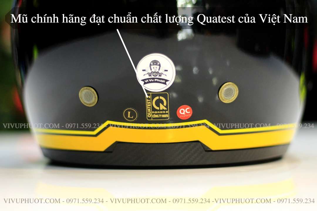 Mũ 3/4 Royal M139 V10 Đen Viềm Vàng