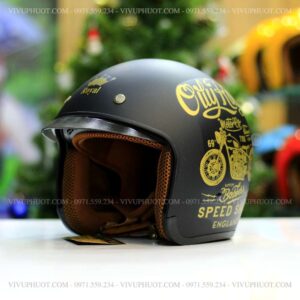 Mũ 3/4 Royal M139 V5 Đen