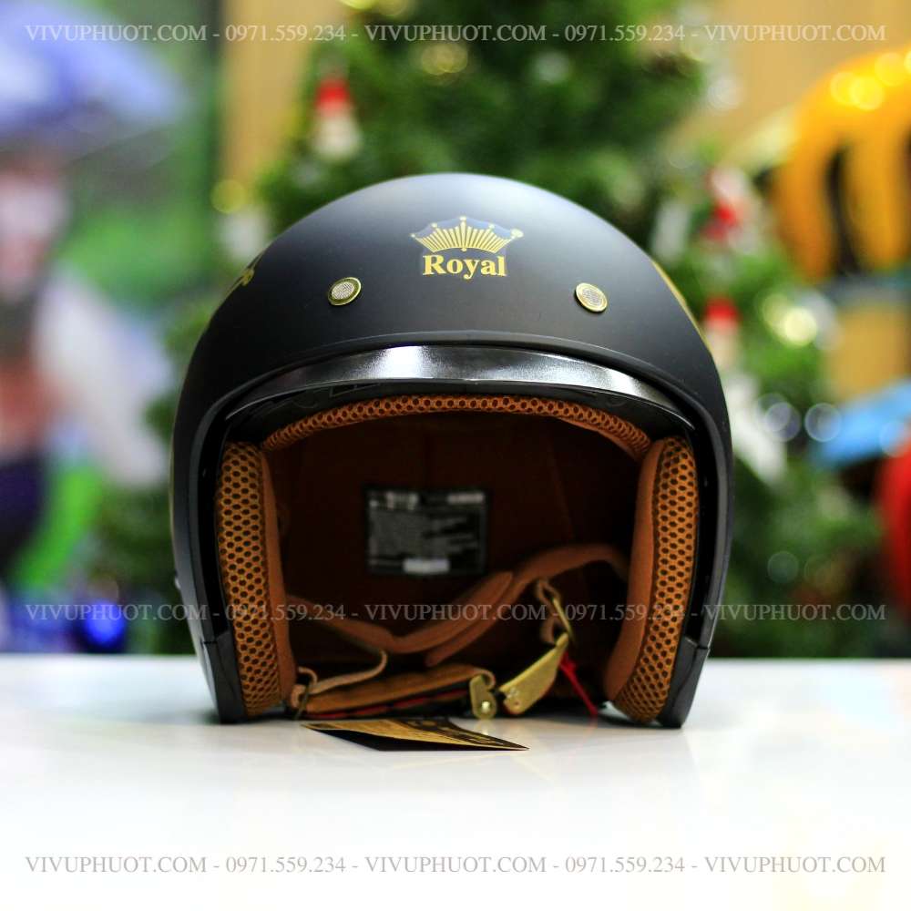 mu-bao-hiem-3-4-royal-m139-v5-đen-19 Mũ 3/4 Royal M139 V5 Đen