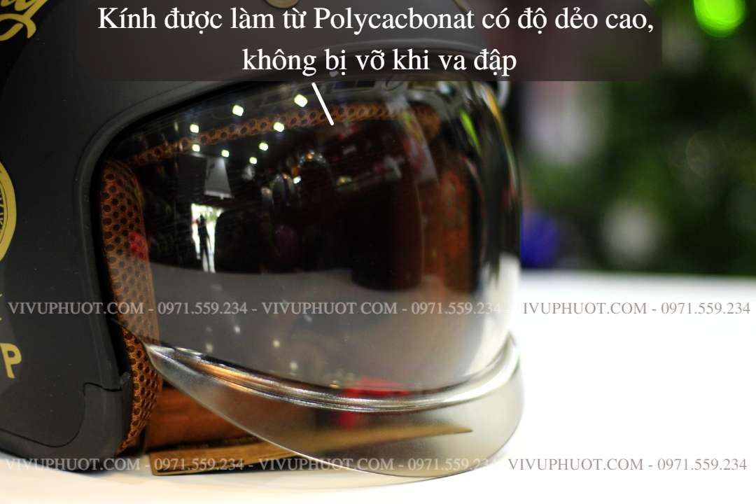 Mũ 3/4 Royal M139 V5 Đen