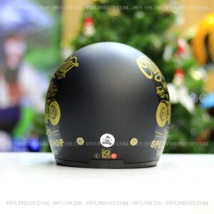 Mũ 3/4 Royal M139 V5 Đen