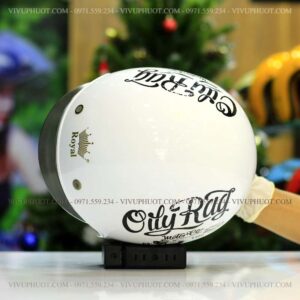 Mũ 3/4 Royal M139 V5 Trắng