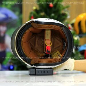 Mũ 3/4 Royal M139 V5 Trắng