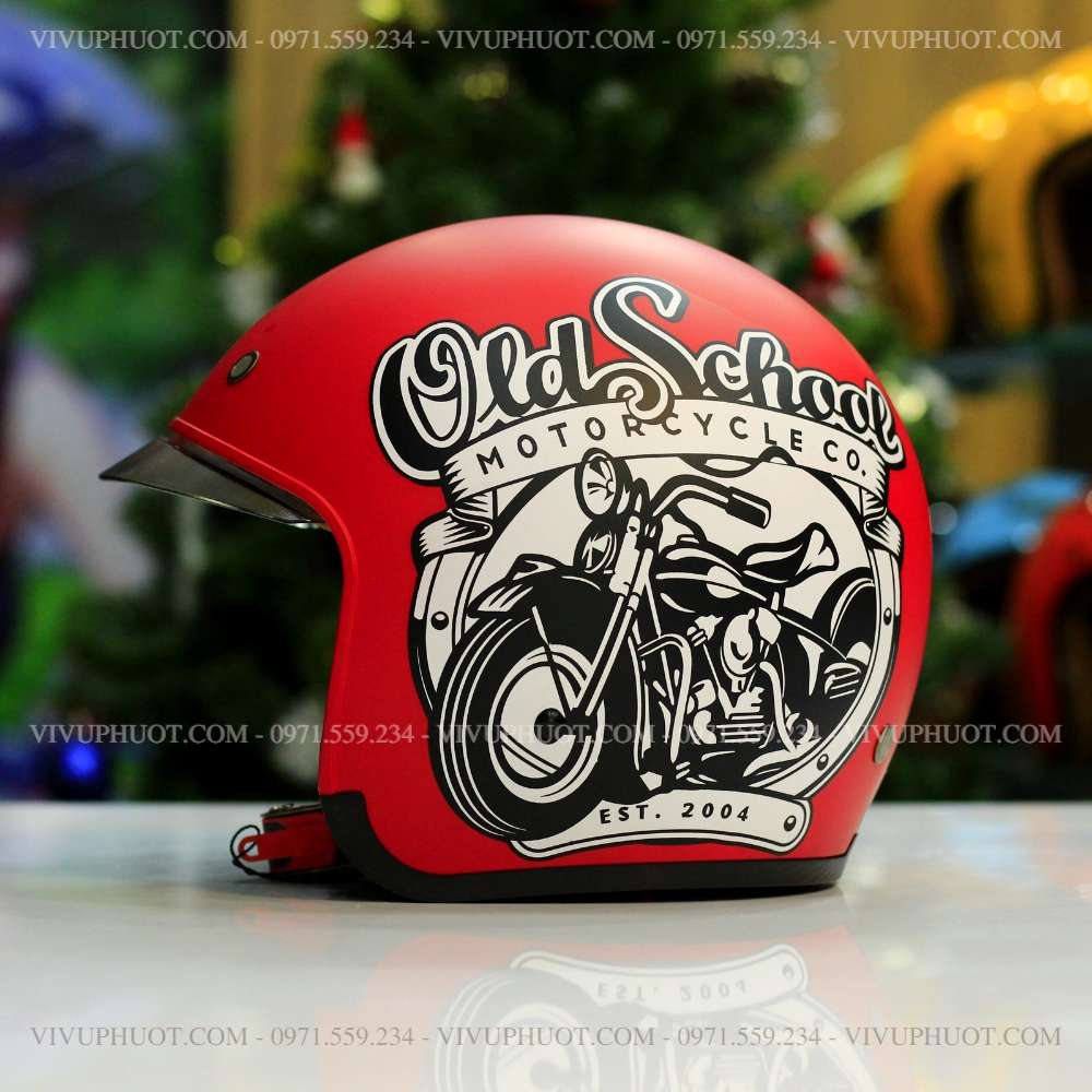 mu-bao-hiem-3-4-royal-m139-v6-do-16 Mũ 3/4 Royal M139 V6 Đỏ