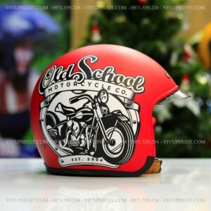 Mũ 3/4 Royal M139 V6 Đỏ