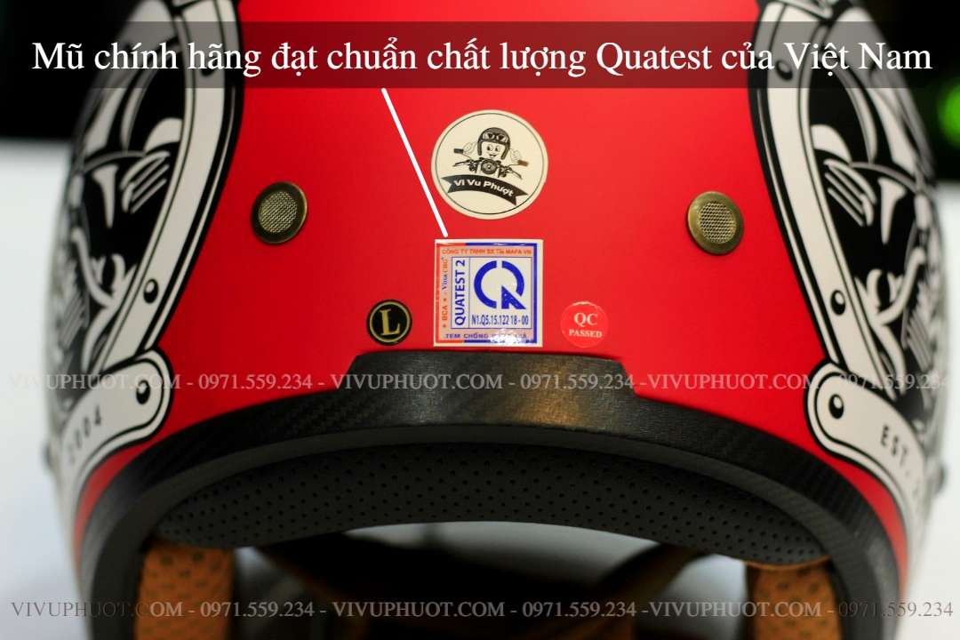 Mũ 3/4 Royal M139 V6 Đỏ