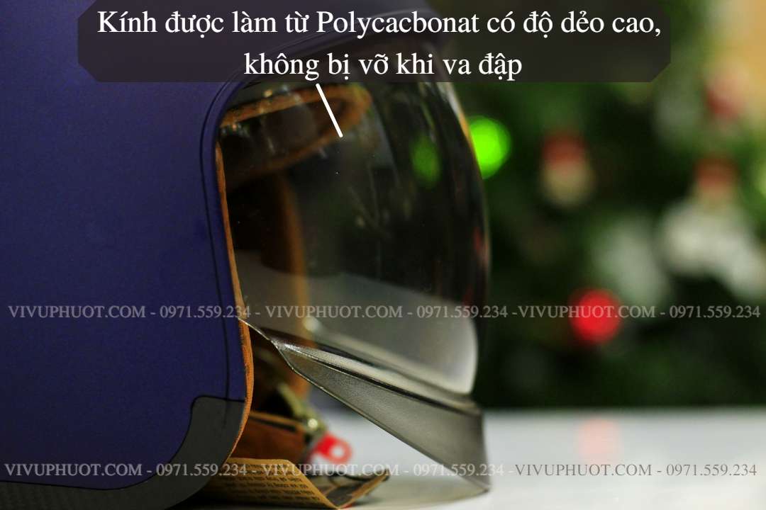 Mũ 3/4 Royal M139 Xanh Mực