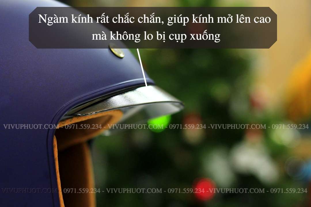 Mũ 3/4 Royal M139 Xanh Mực